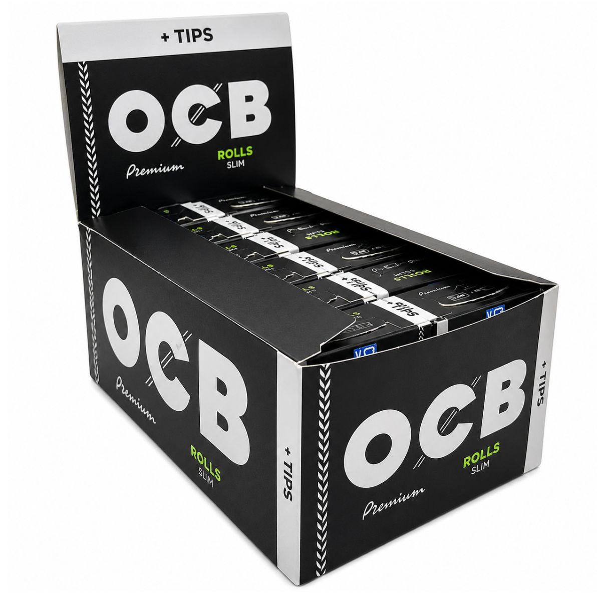 OCB Premium Ultra Thin Rolls + Tips (24 uds. expositor) OCB Premium Ultra Thin Rolls + Tips (24 uds./expositor)