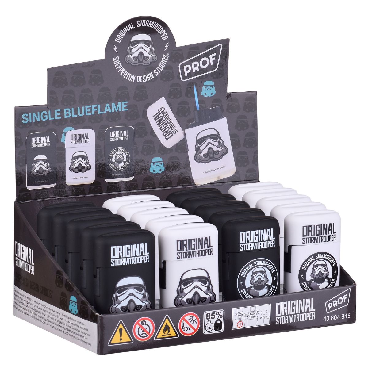 Prof Stormtrooper Encendedor Rellenable de un Solo Uso (20 uds/expositor) Prof Stormtrooper Encendedor Rellenable de un Solo Uso (20 uds/expositor)