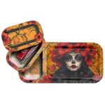 V-Syndicate Duotray Calavera Bandeja para liar de metal con bandeja de almacenamiento extraíble 32 x 16 cm V-Syndicate Duotray Calavera Bandeja para liar de metal con bandeja de almacenamiento extraíble 32 x 16 cm