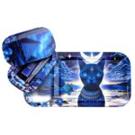 V-Syndicate Duotray Feline Pharaoh Bandeja para Liar de Metal con Bandeja de Almacenamiento Extraíble 32x16cm