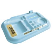 V Syndicate Flight Deck Dab Rolling Tray Smiley