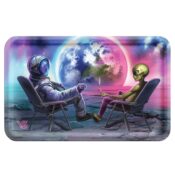 V Syndicate Syndicase Plus Blunt Orbit Rolling Tray with Storage Tin Box 1