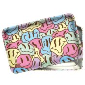 V Syndicate Syndicase Plus Smiley Rolling Tray with Storage Tin Box 3