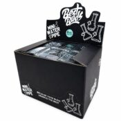 Best Buds Mini Pipa de agua 15 cm (6 uds./expositor) Negra