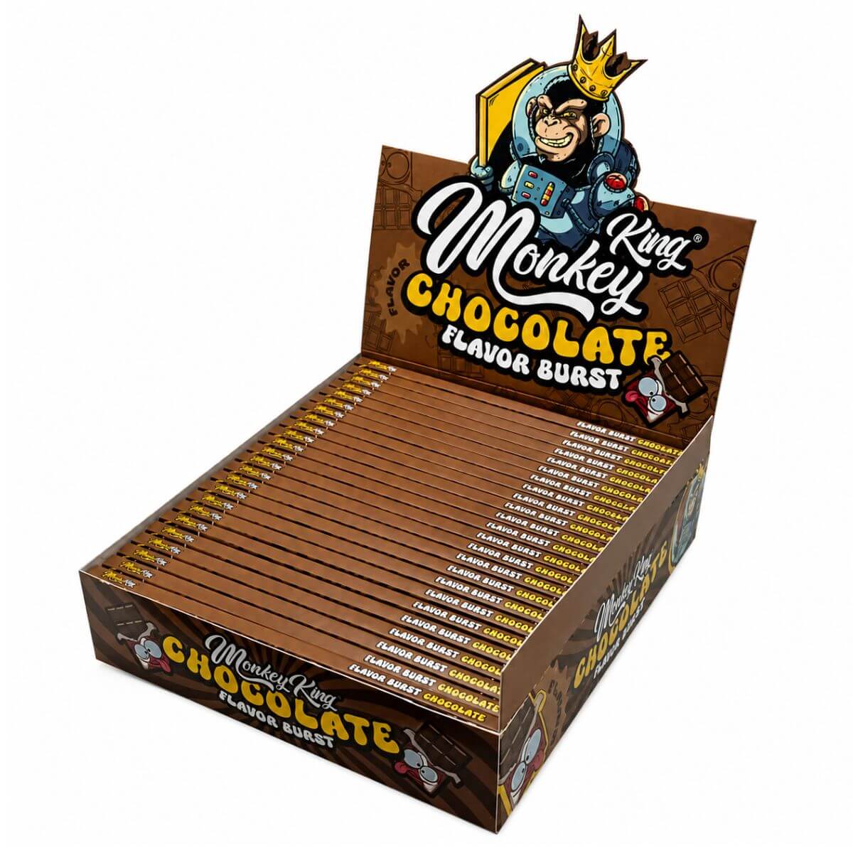 Monkey King Papel de Fumar Ultrafino KS Chocolate (25 uds./expositor)