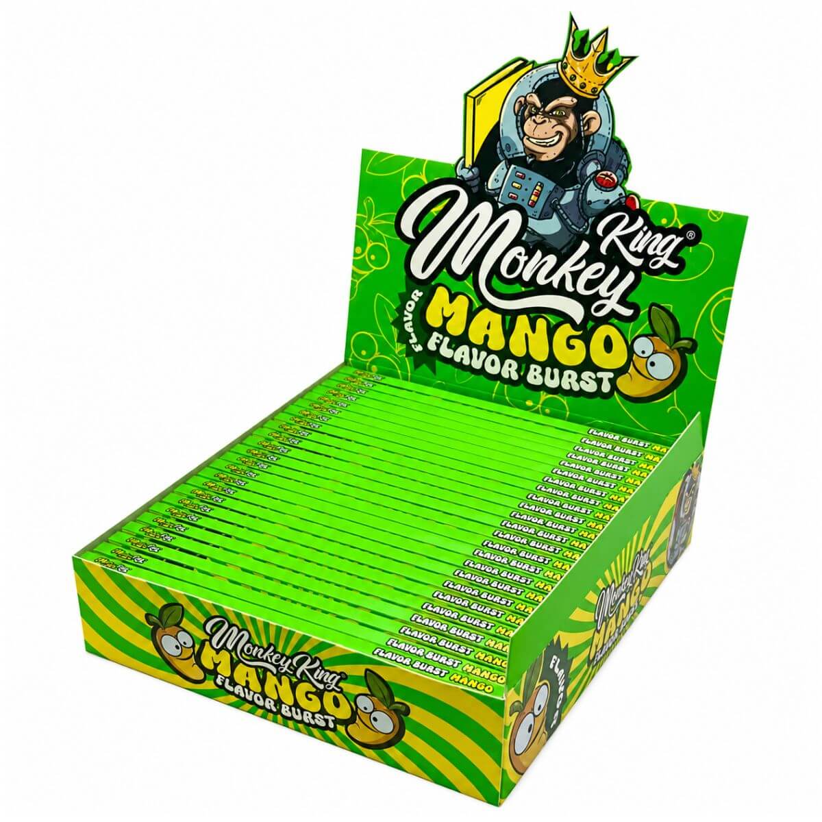 Monkey King Papel de liar ultrafino KS Mango (25 unidades/expositor)