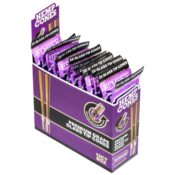 Hemper Conos de cáñamo preliados King Size + boquilla de vidrio Pack de 2 (12 uds./expositor) Grape