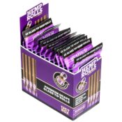 Hemper Pre-Rolled Mini Size Hemp Rolls + boquilla de vidrio Pack de 4 (12 uds./expositor) Grape