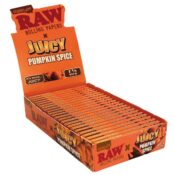 RAW X Juicy Pumplin Spice 1 1/4 Size Rolling Papers (24 uds./expositor)