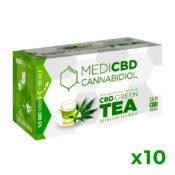 MediCBD Té Verde de Cannabis 7.5mg CBD (10Packs/lote)