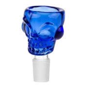 Bong Bowl de Cristal Calavera Azul 18mm