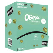 Ogeez Krunchbox 15mg CBD Chocolate con Forma de Cannabis (75x10g)